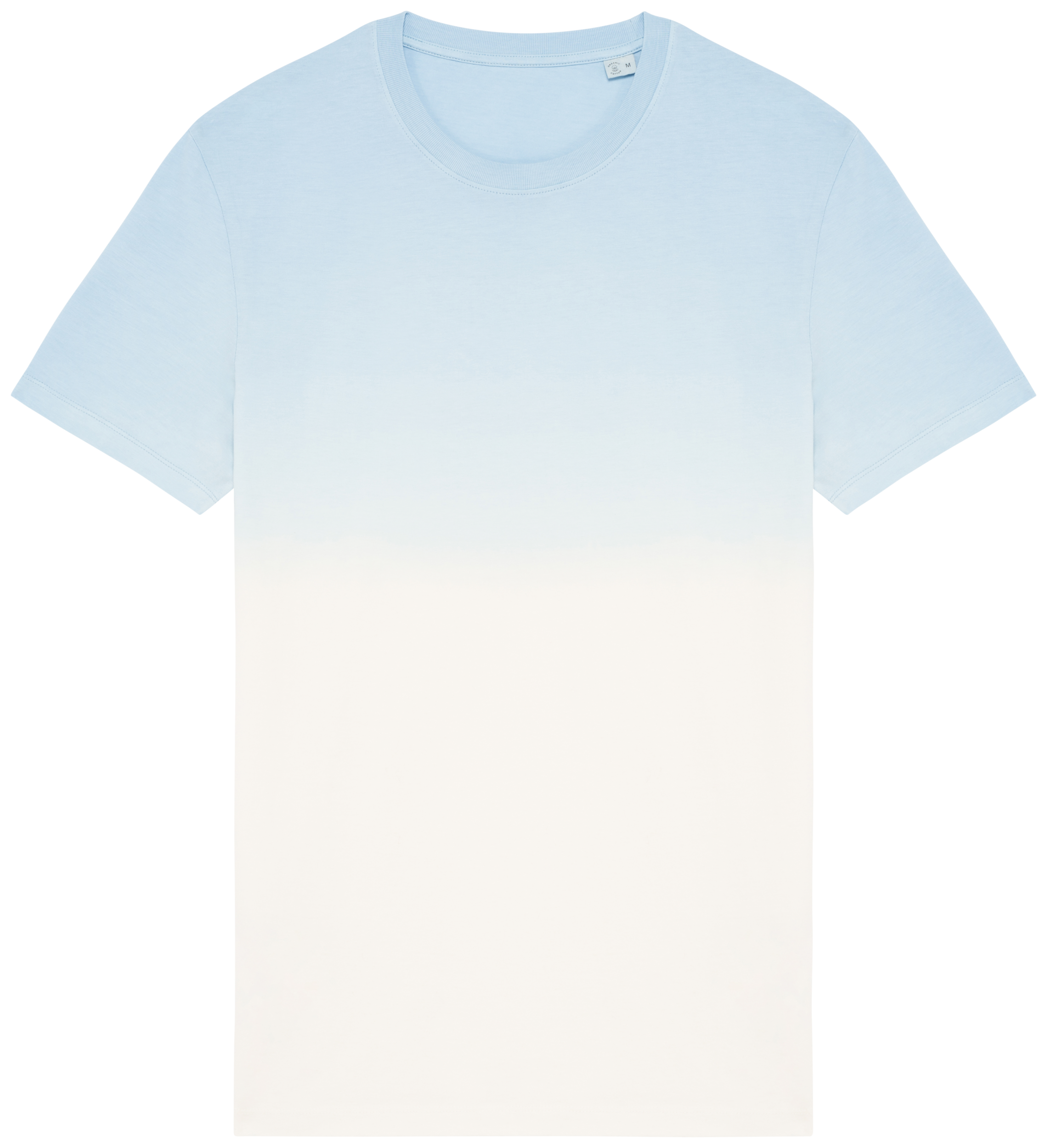 Native Spirit Ecologisch uniseks Dip Dye T-shirt — Dip Dye Aquamarine