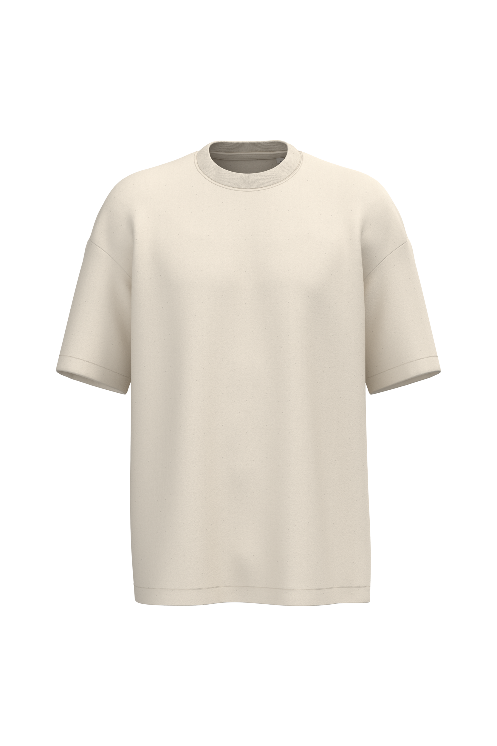 Native Spirit Ecologisch oversized heren-T-shirt — Raw Natural