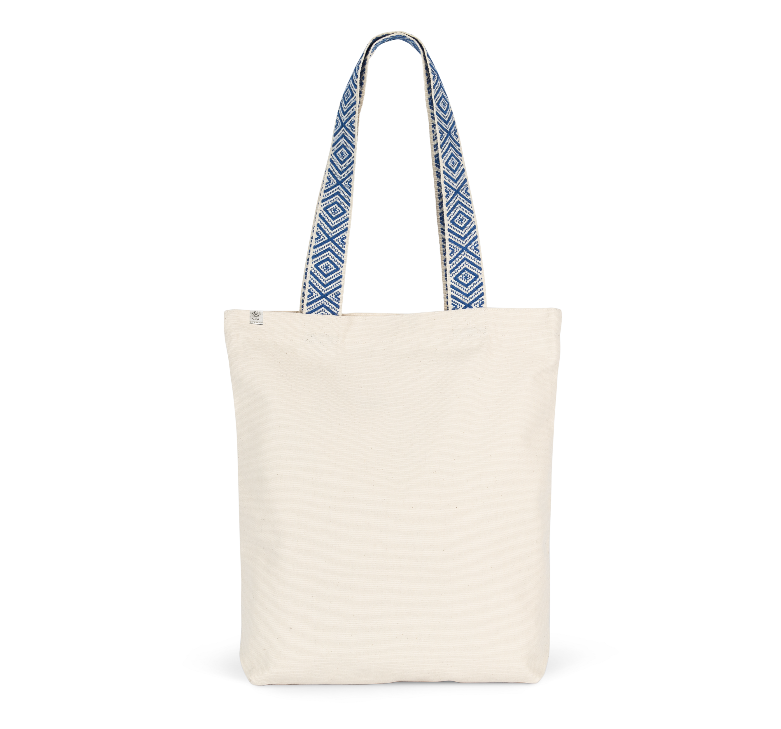 Kimood Gerecyclede shopper — Ecume / Ethnic Blue