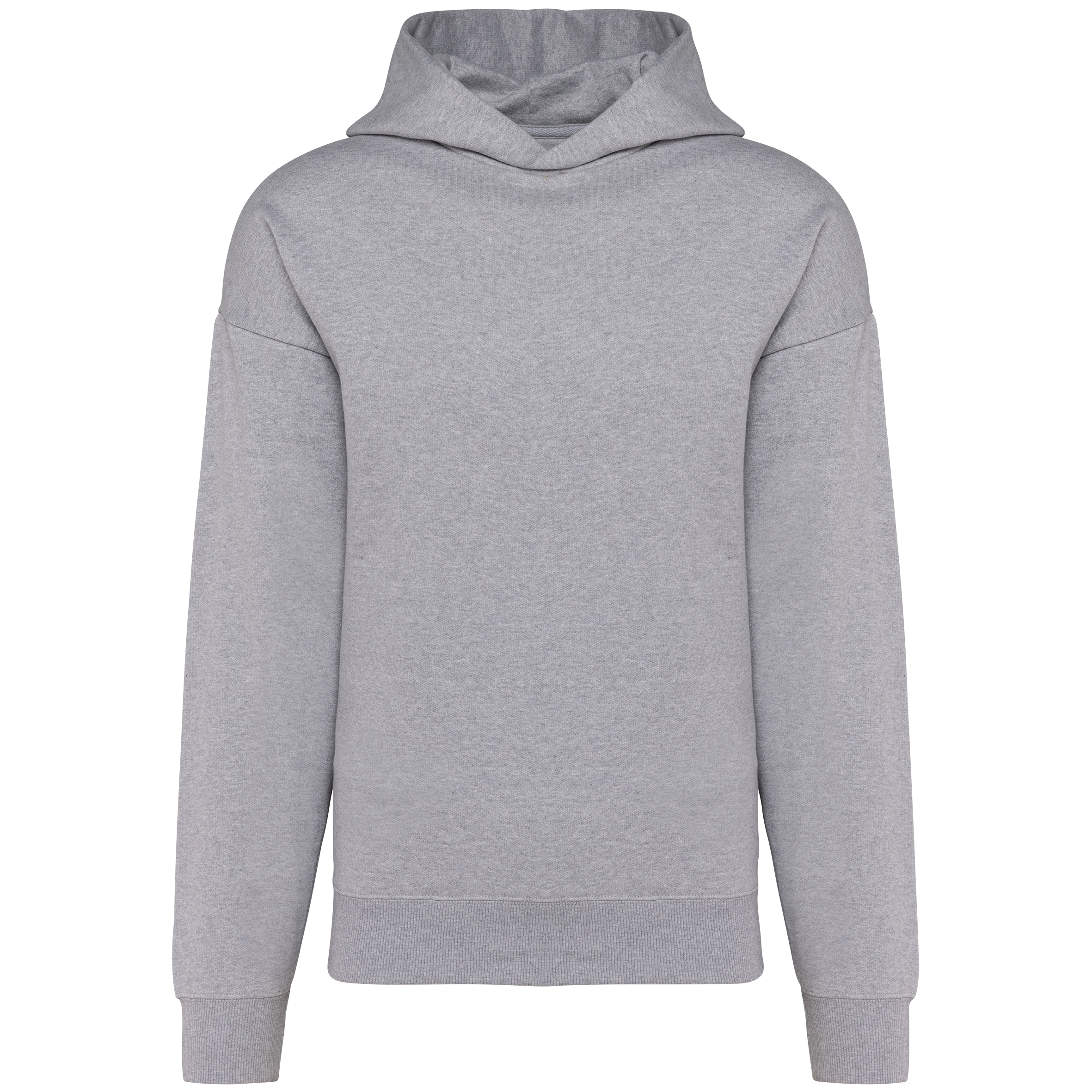 Kariban Oversized fleece sweater met capuchon — Oxford Grey