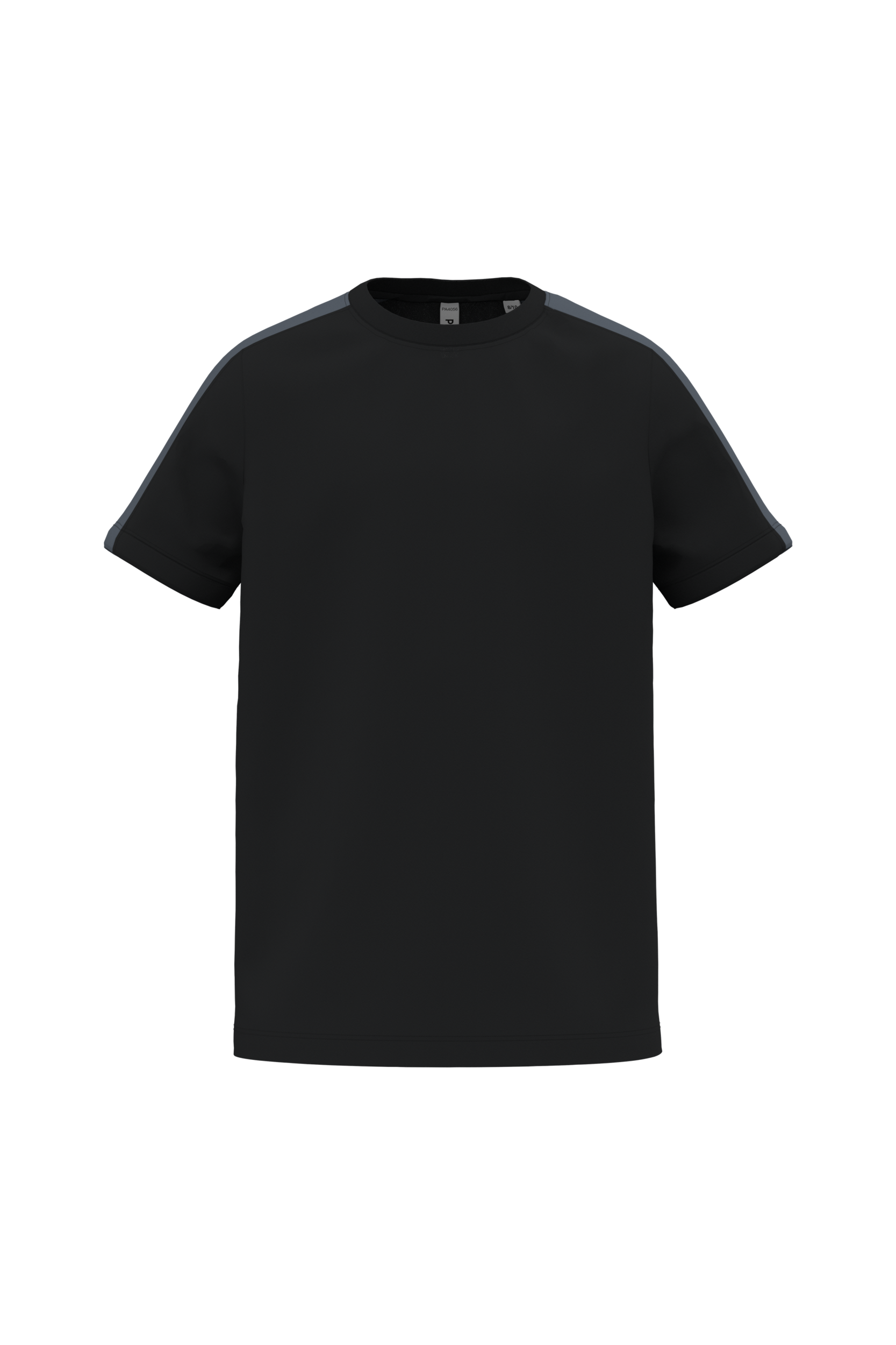 PROACT® Tweekleurig teamwear T-shirt voor kinderen — Black / sporty grey