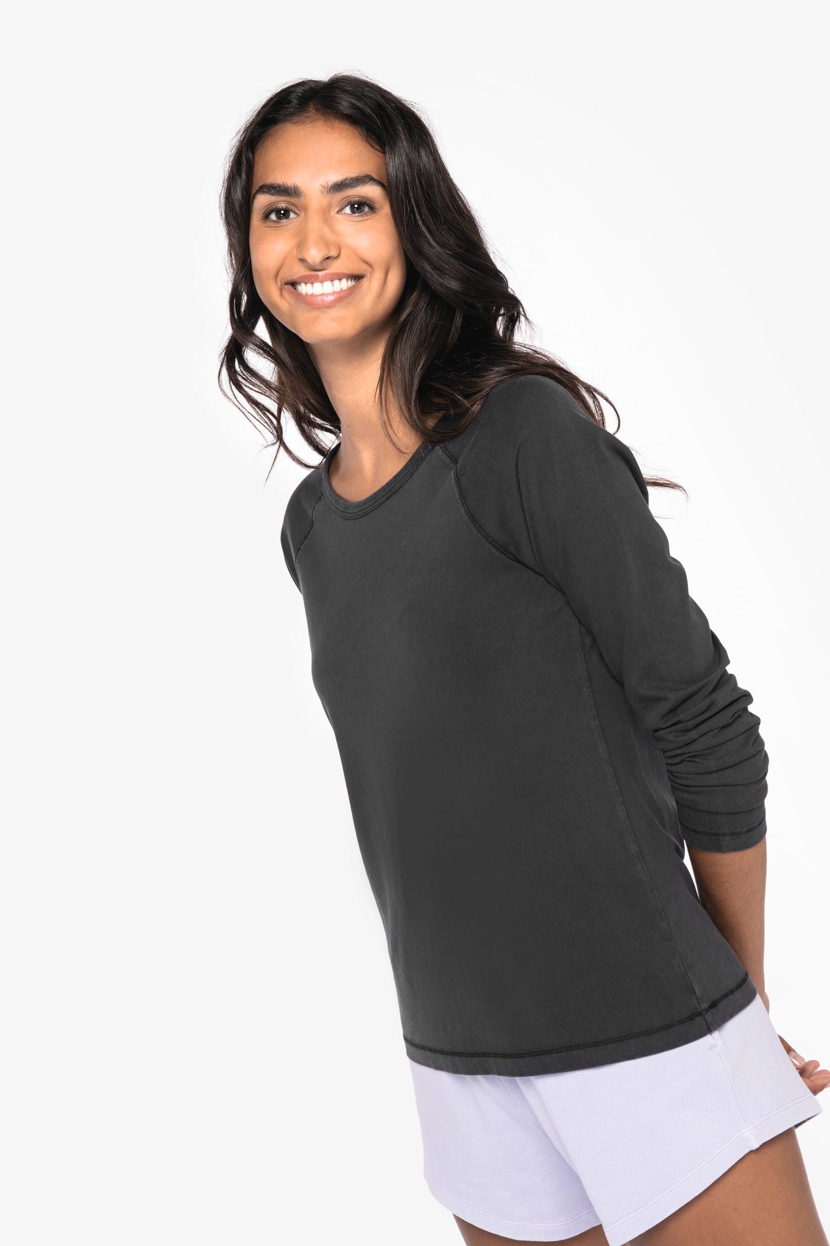 Native Spirit Ecologisch dames T-shirt met lange raglanmouwen