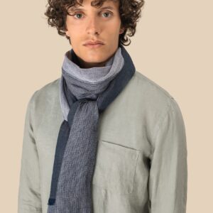 Spasso Uniseks tulbanddoek  — Graphite Ink Stripes