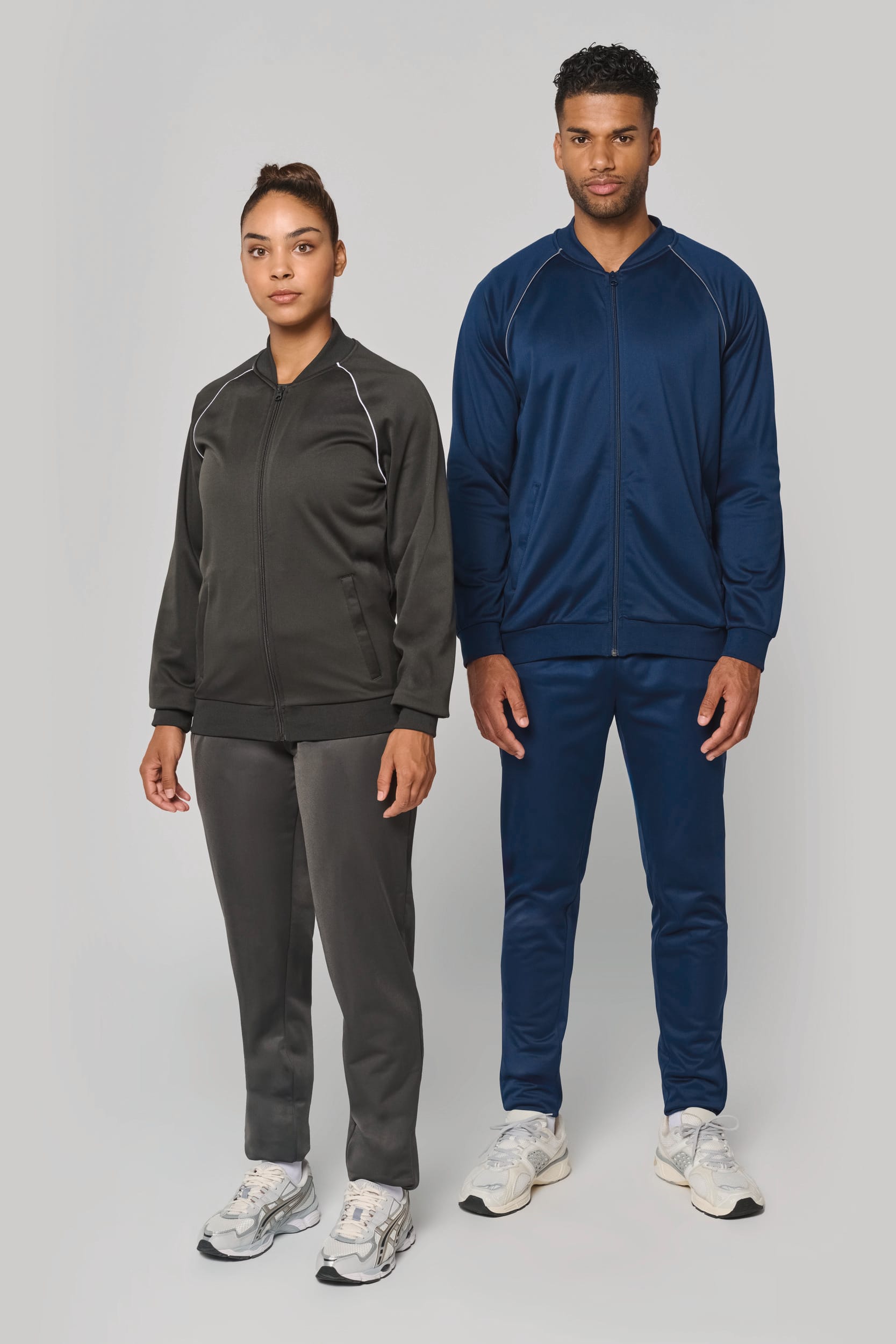 PROACT® Unisex trainingsjasje met rits en biesje