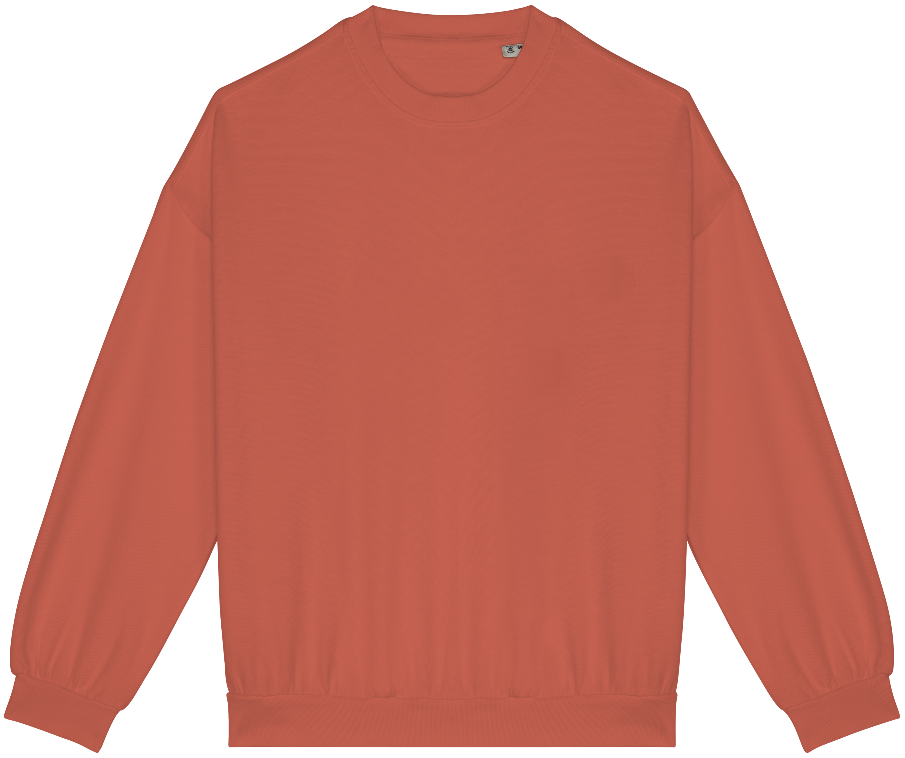 Native Spirit Ecologische oversized uniseks sweater French Terry — Washed Pomelo