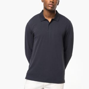 Kariban Bio180 piqué herenpolo lange mouwen