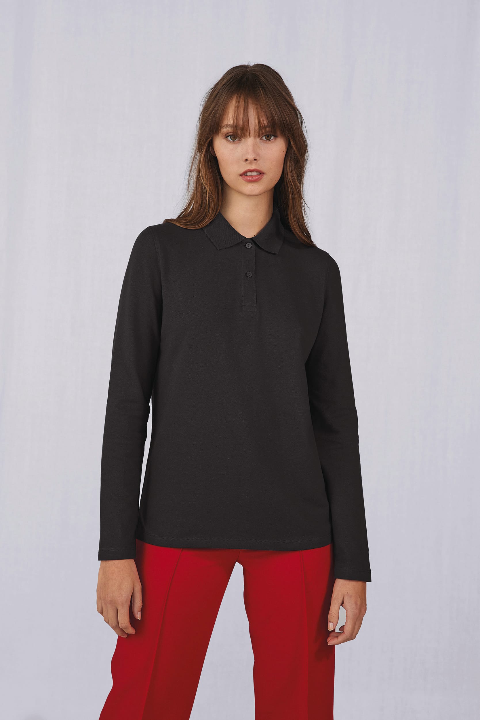 B&C MY POLO 210 Dames lange mouwen