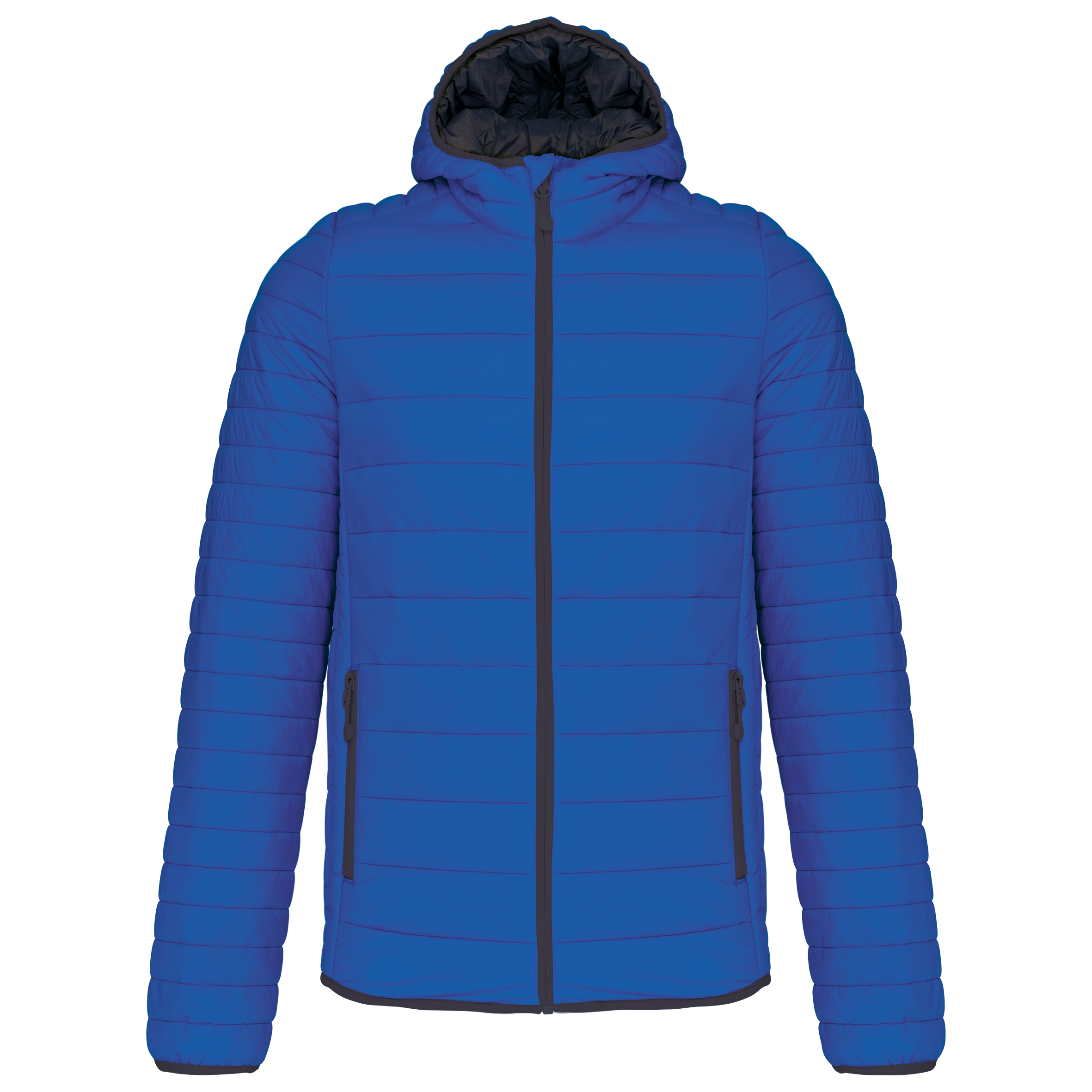 Kariban Men's lightweight hooded padded jacket — Light Royal Blue
