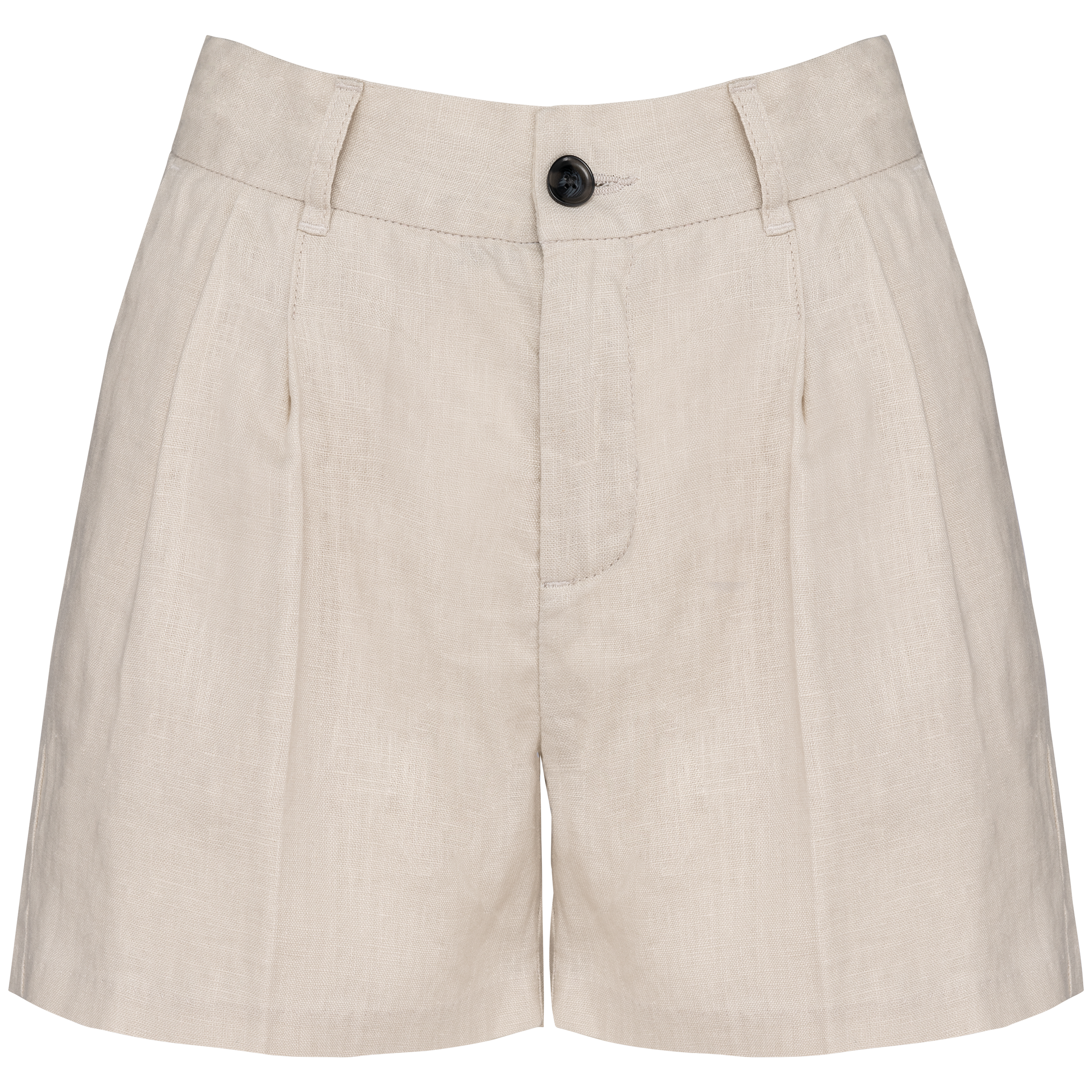 Spasso Linnen short dames — Linen Sand