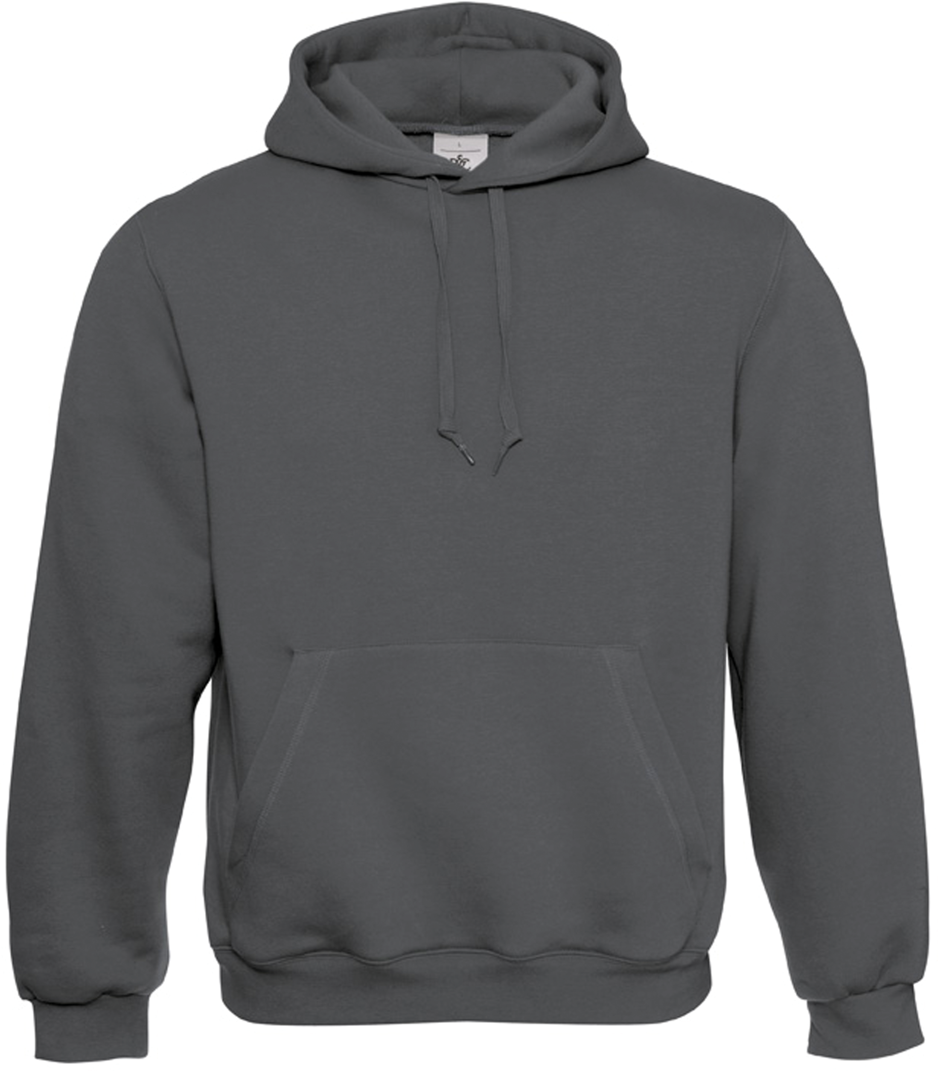 B&C Sweater met capuchon — Steel Grey