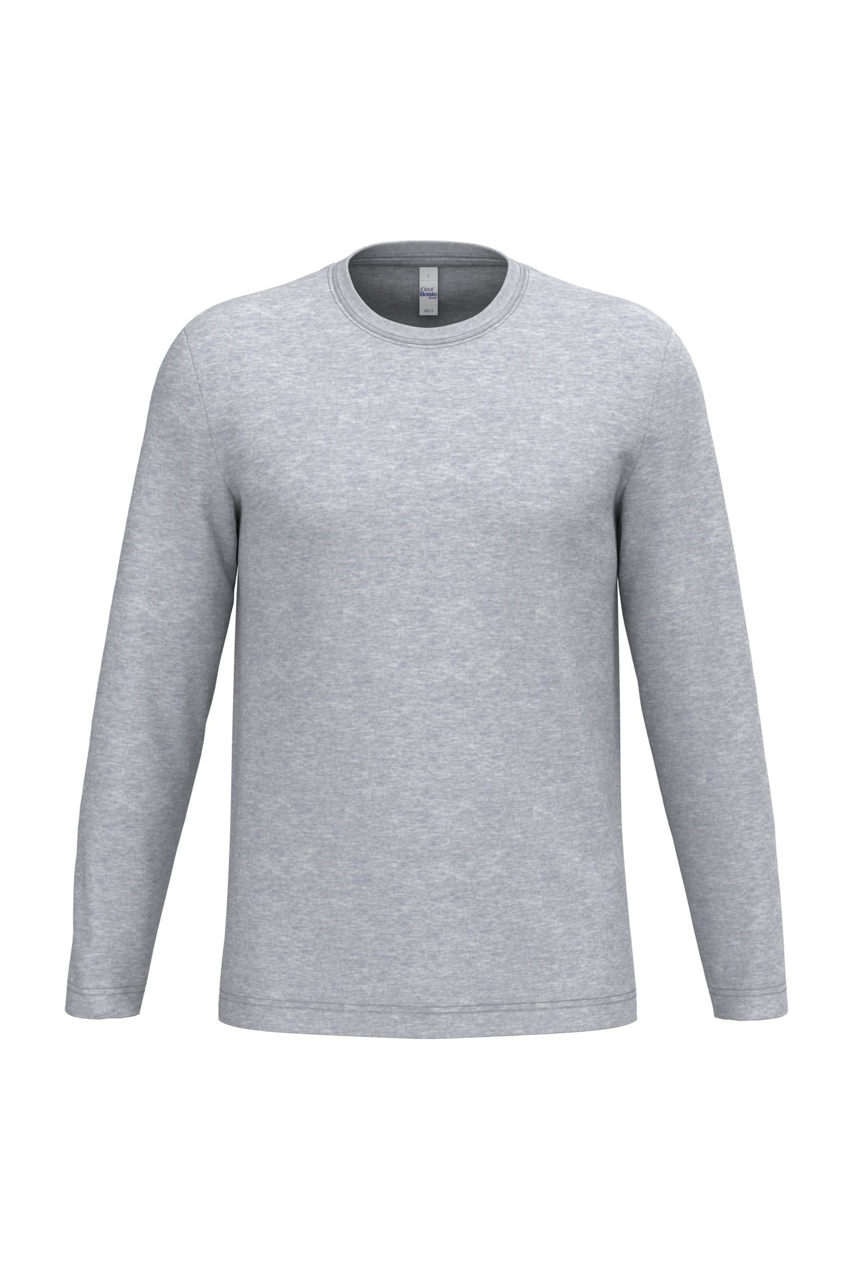 iDeal Basic Brand iDeal150 uniseks T-shirt LSL — Ideal Oxford Grey