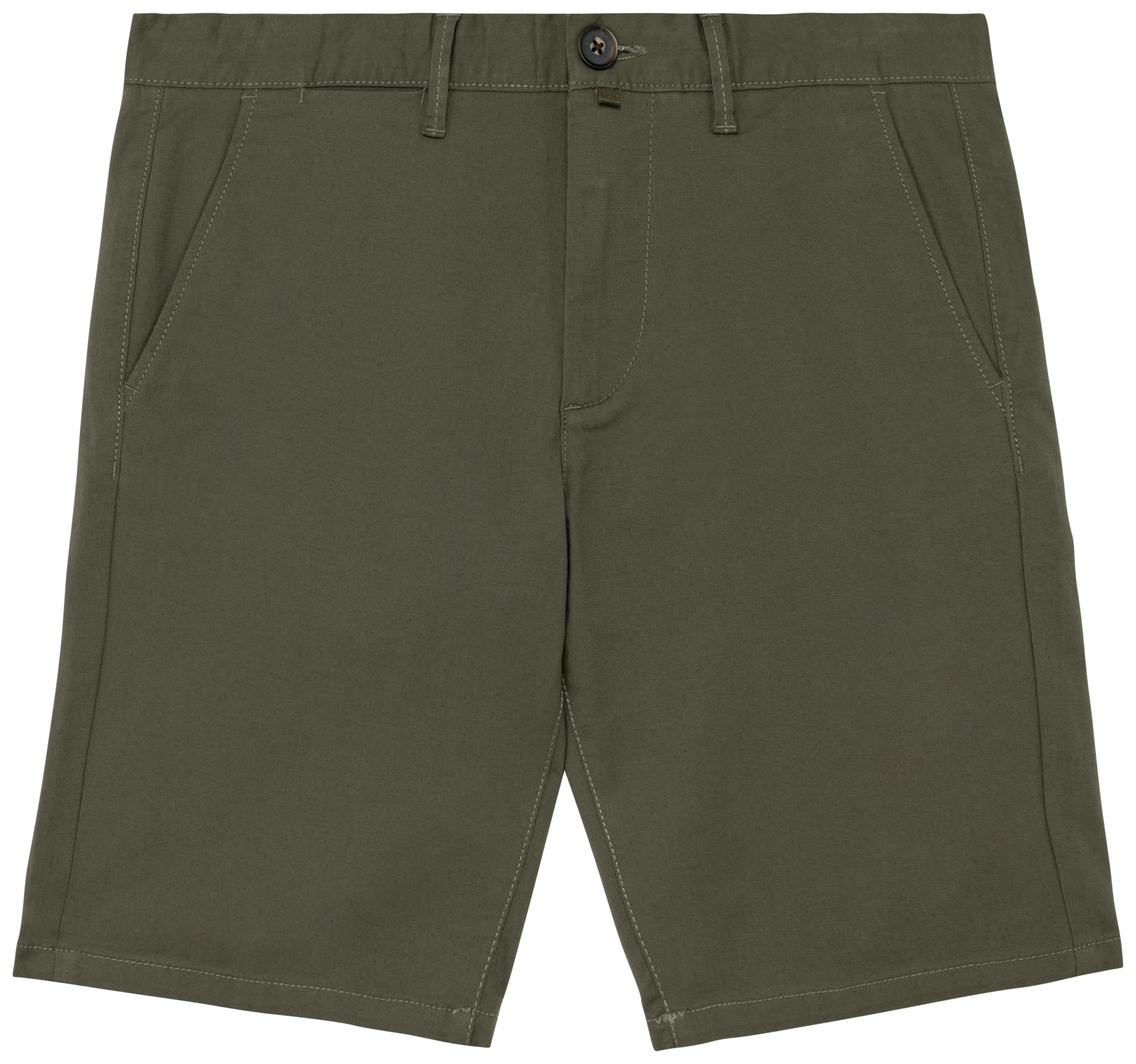 Native Spirit Ecologische chinobermuda heren — Organic Khaki