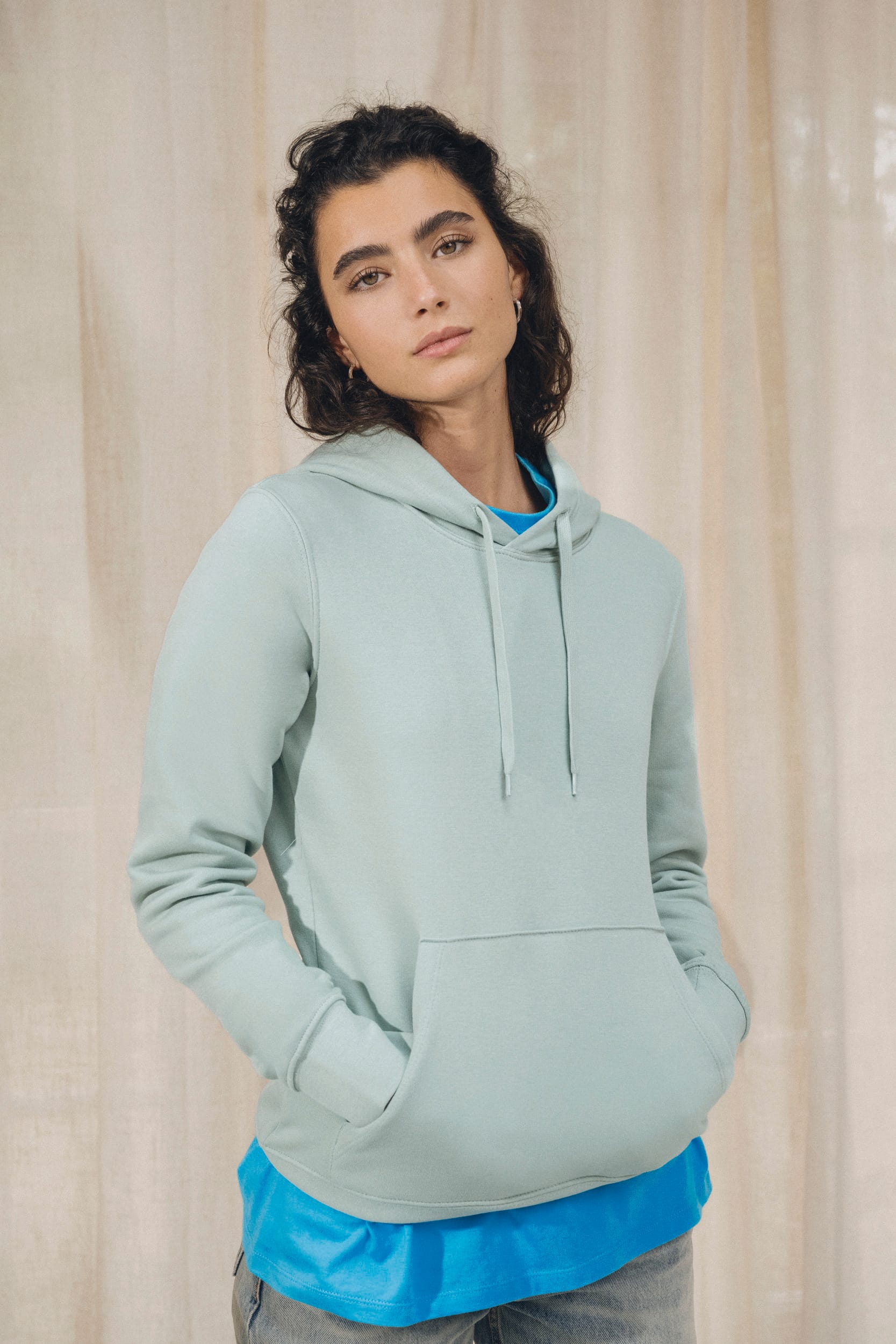 Kariban Ecologische damessweater met capuchon