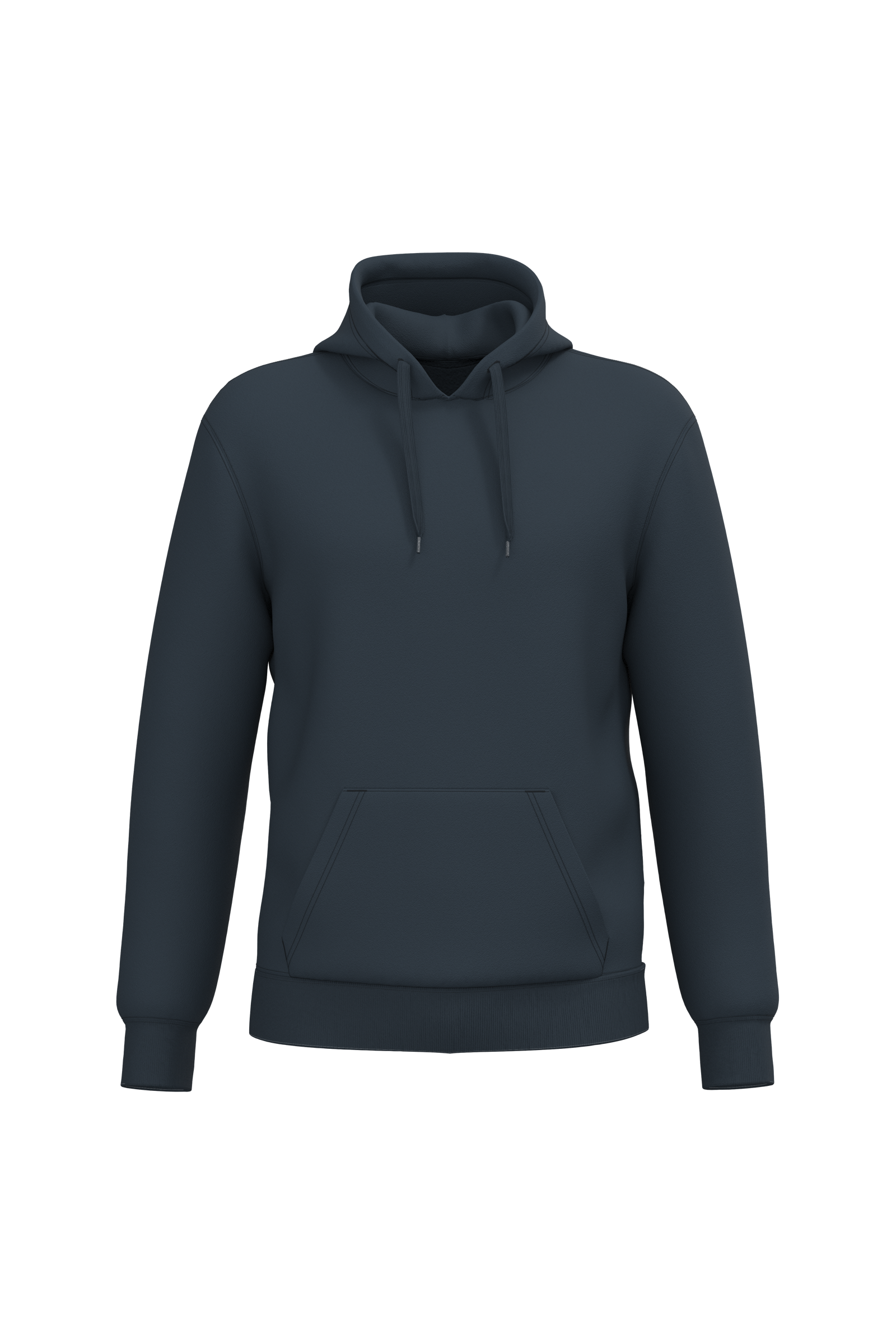 Kariban Gerecyclede uniseks sweater hoodie — Navy