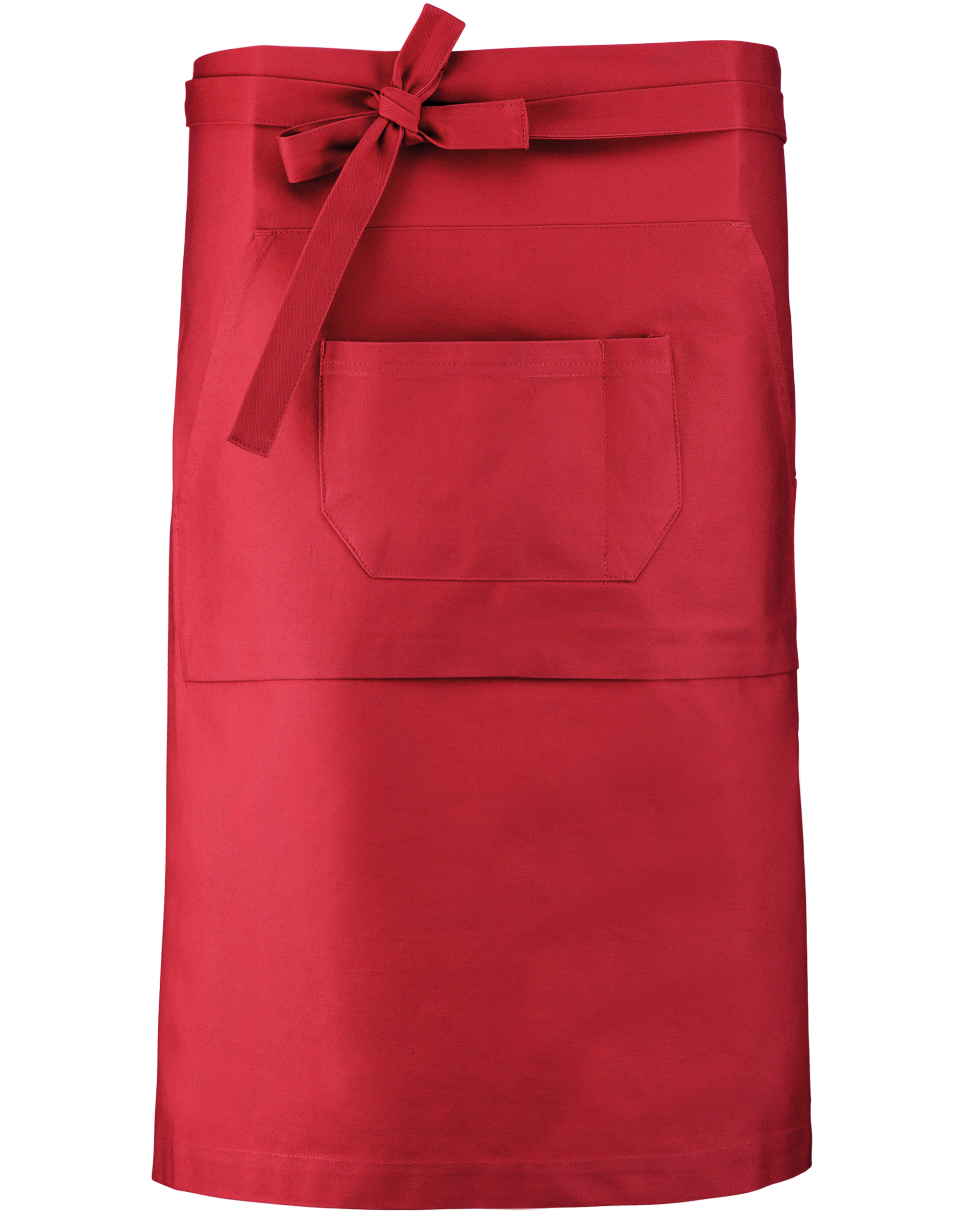 Kariban Katoenen lang schort — Red