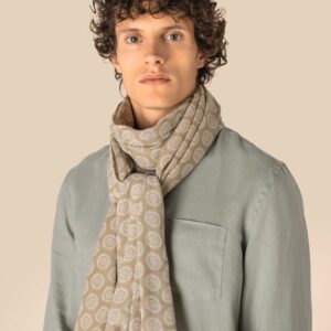 Spasso Uniseks tulbanddoek met motieven  — Sand Medallion