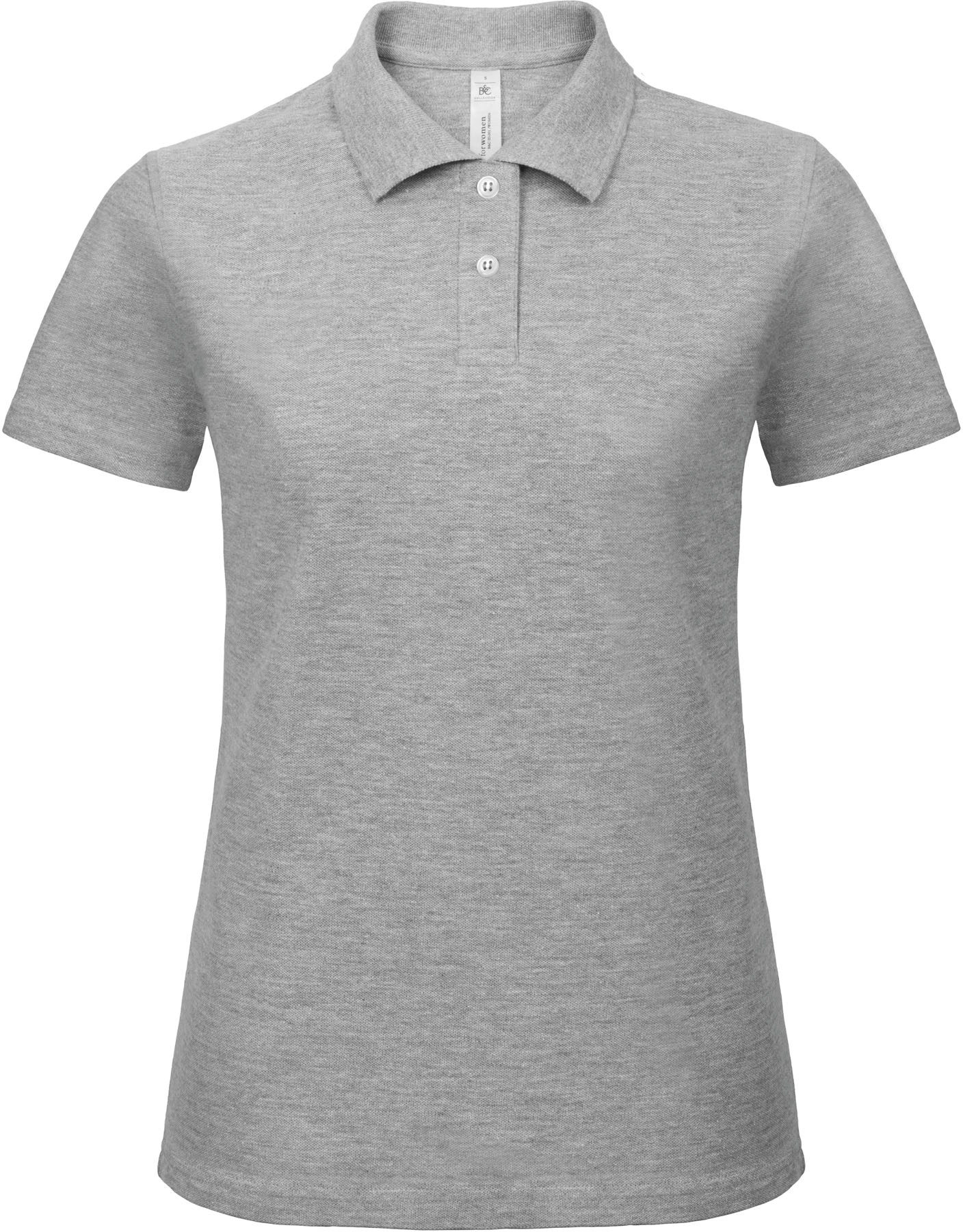 B&C Id.001 Ladies' Polo Shirt — Heather Grey