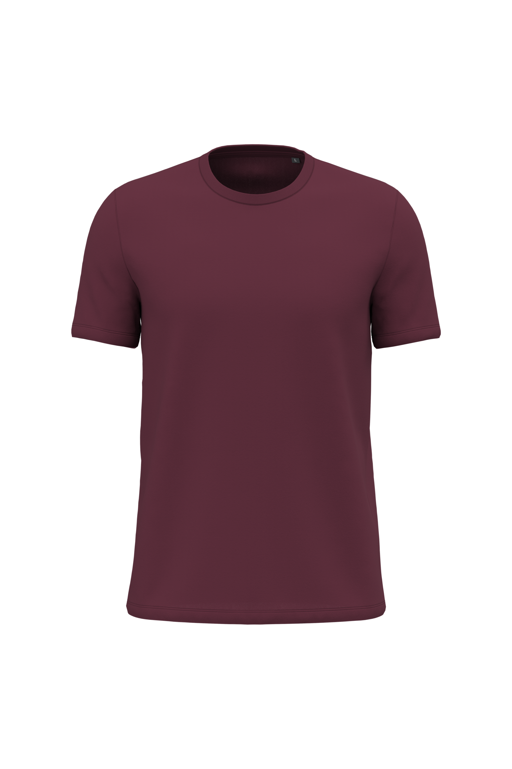 Kariban Uniseks T-shirt korte mouwen ronde hals — Wine