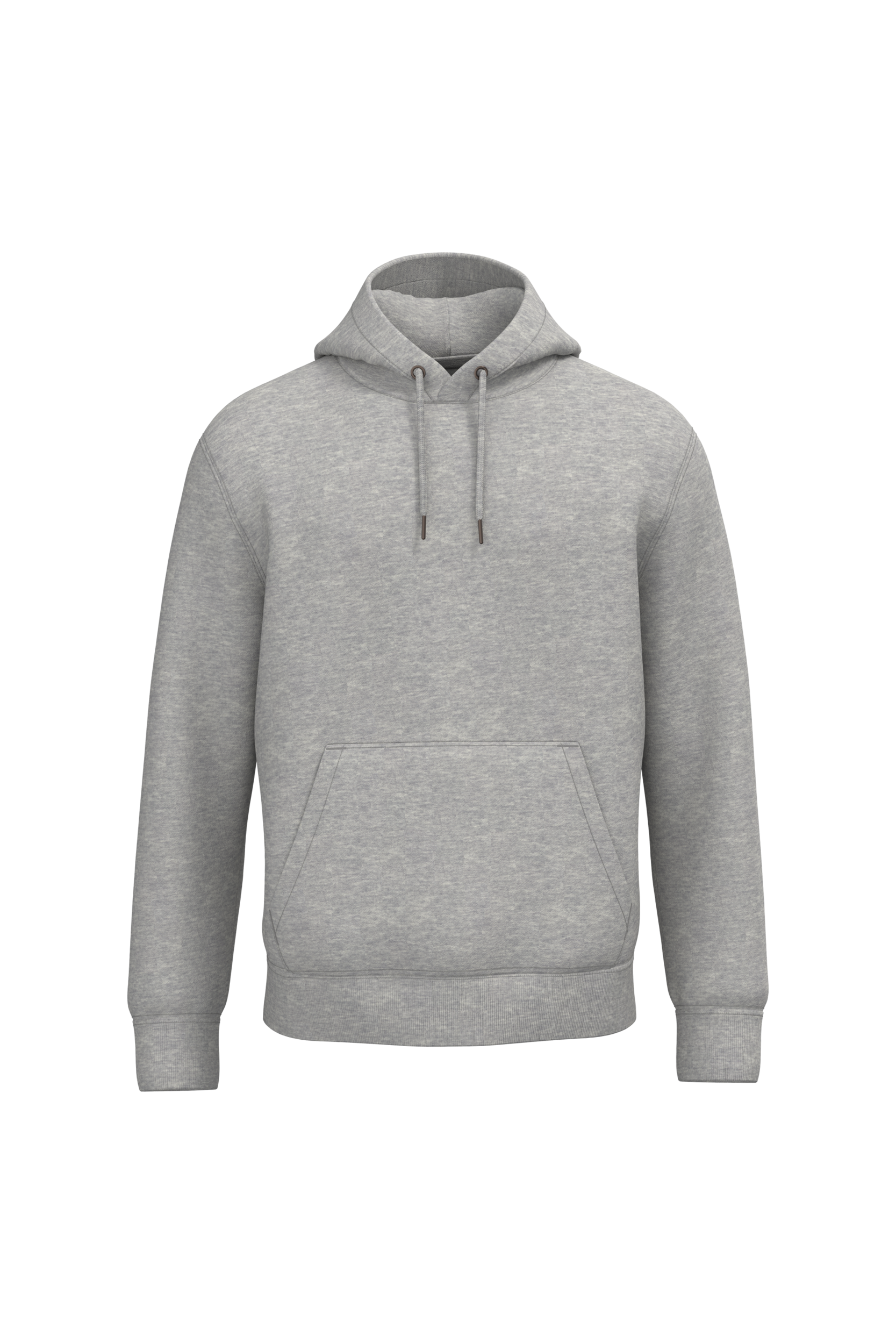Native Spirit Ecologische uniseks sweater met capuchon — Moon Grey Heather