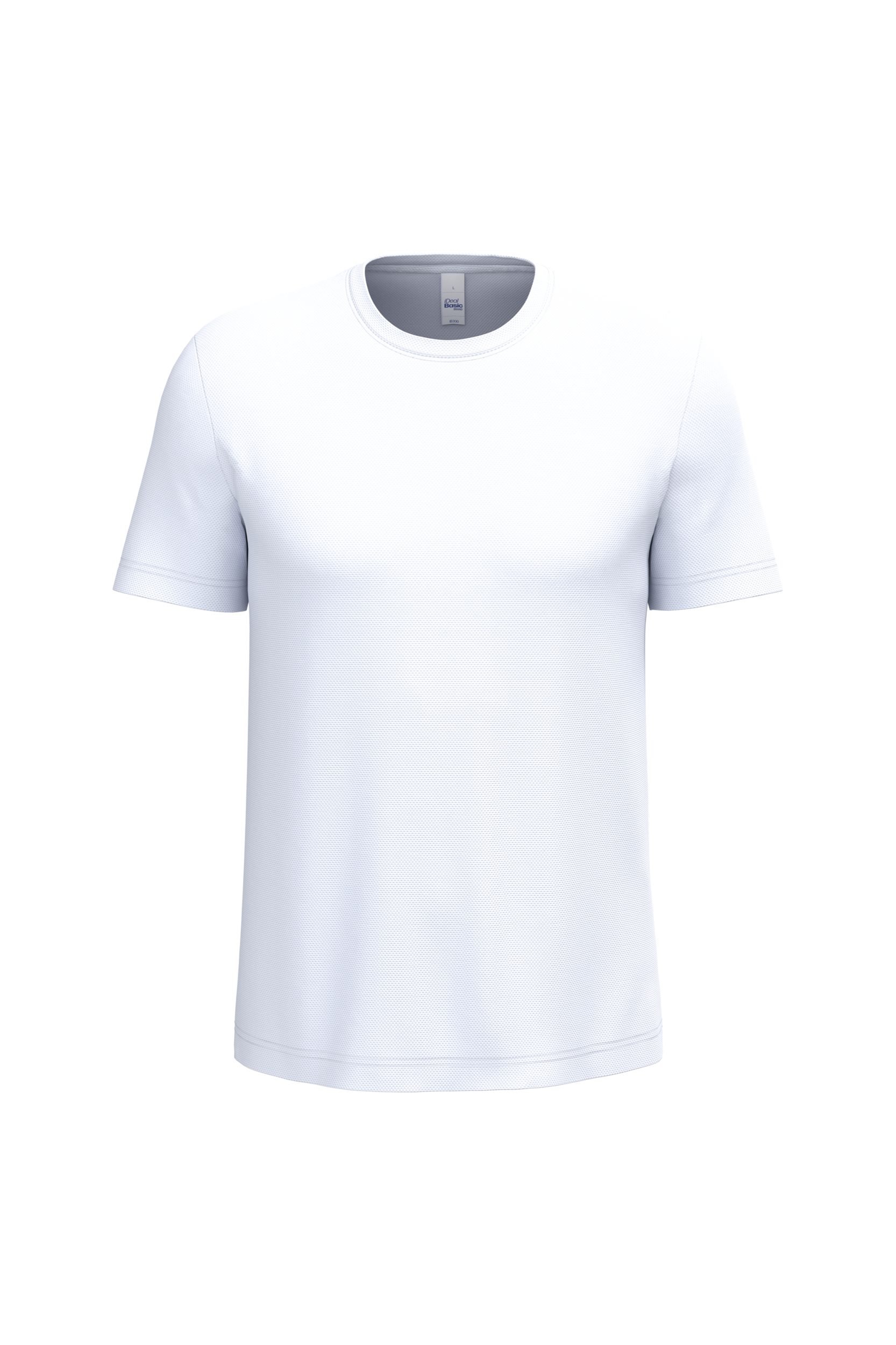 iDeal Basic Brand Mercury heren sport T-shirt — Ideal White