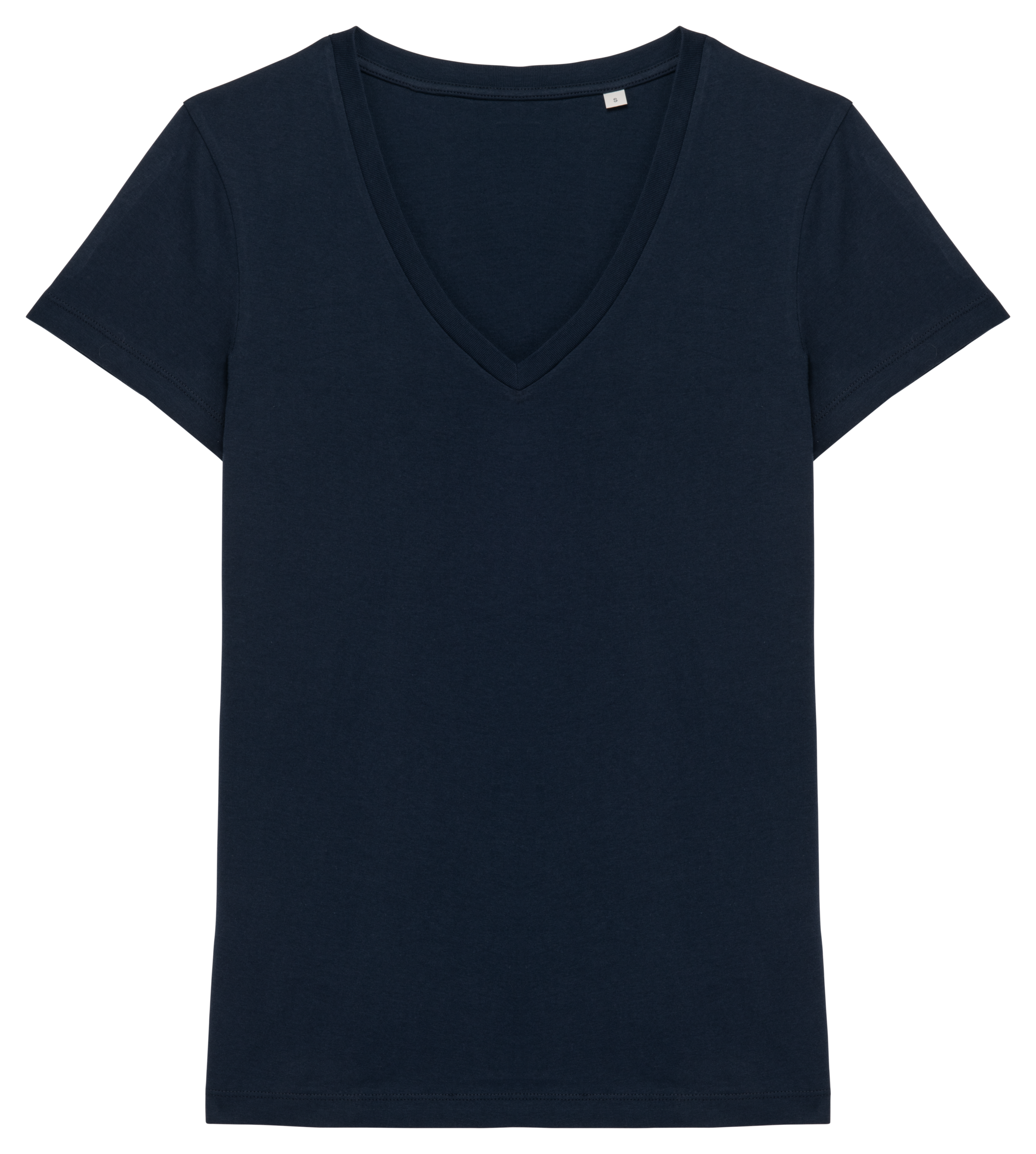 Native Spirit Ecologisch dames T-shirt met V-hals — Navy Blue