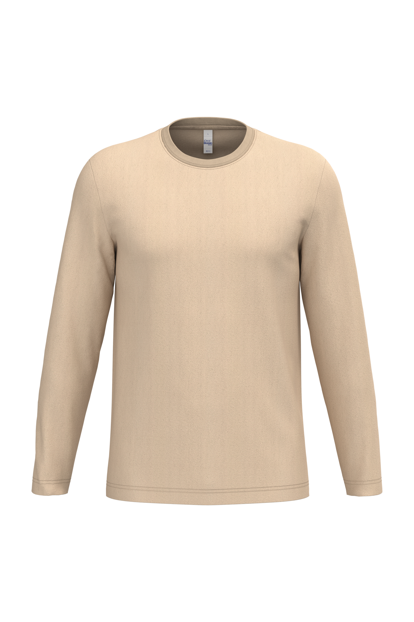 iDeal Basic Brand iDeal150 uniseks T-shirt LSL — Ideal Sand