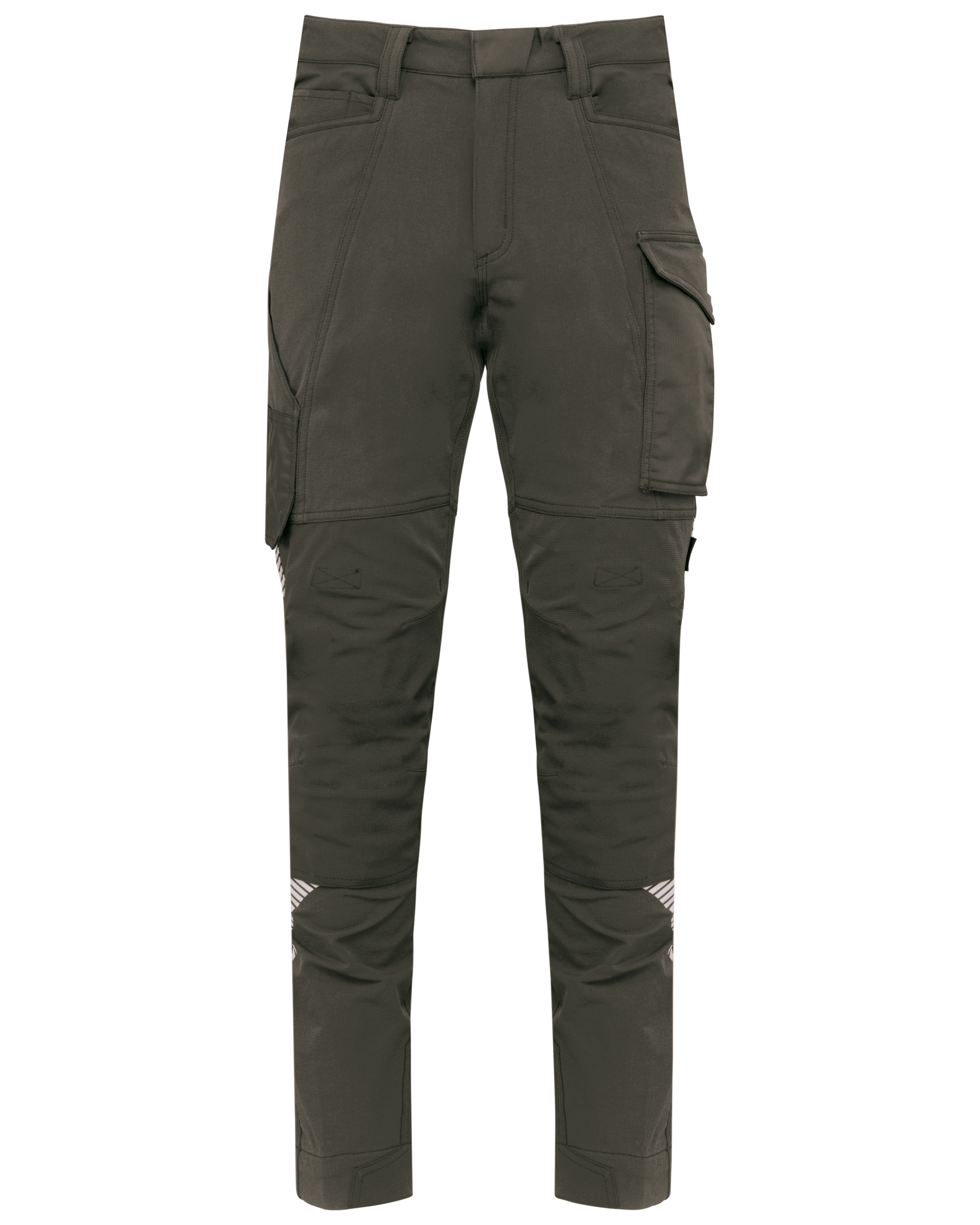 WK. Designed To Work Gerecyclede stretchbroek multizakken uniseks — Dark Khaki
