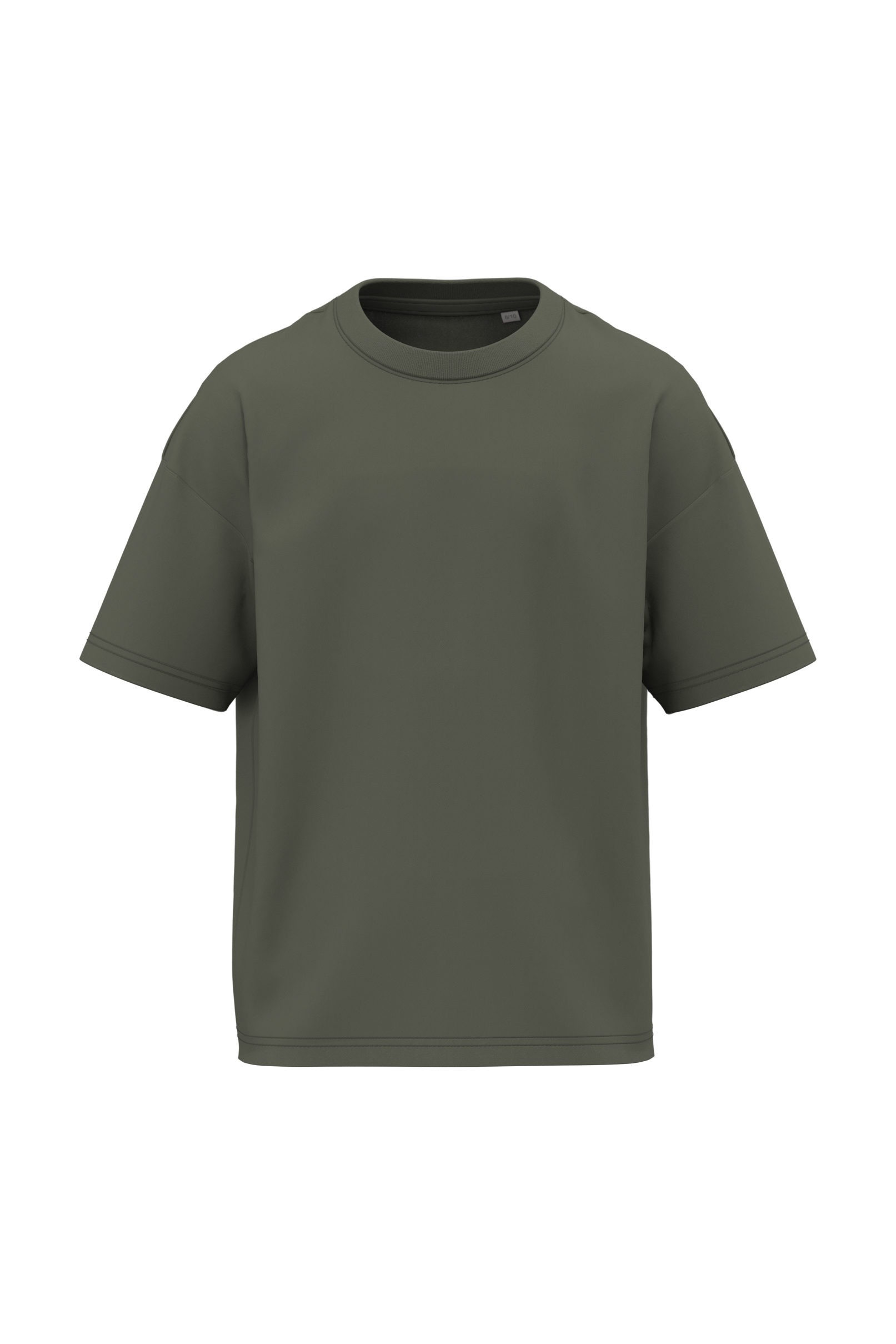 Native Spirit Ecologisch oversized kinder T-shirt — Organic Khaki