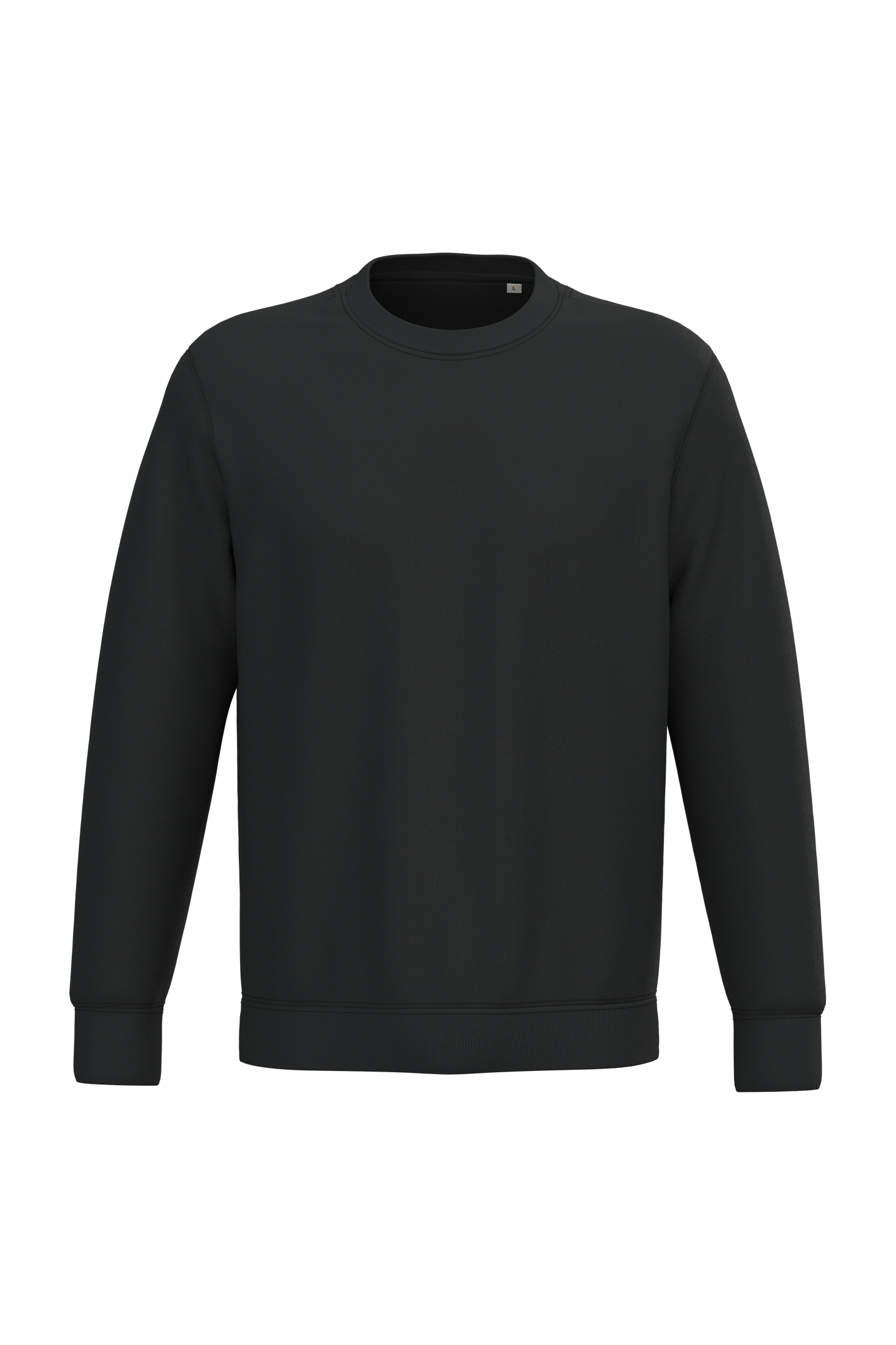 Native Spirit Ecologische uniseks sweater met ronde hals — Black