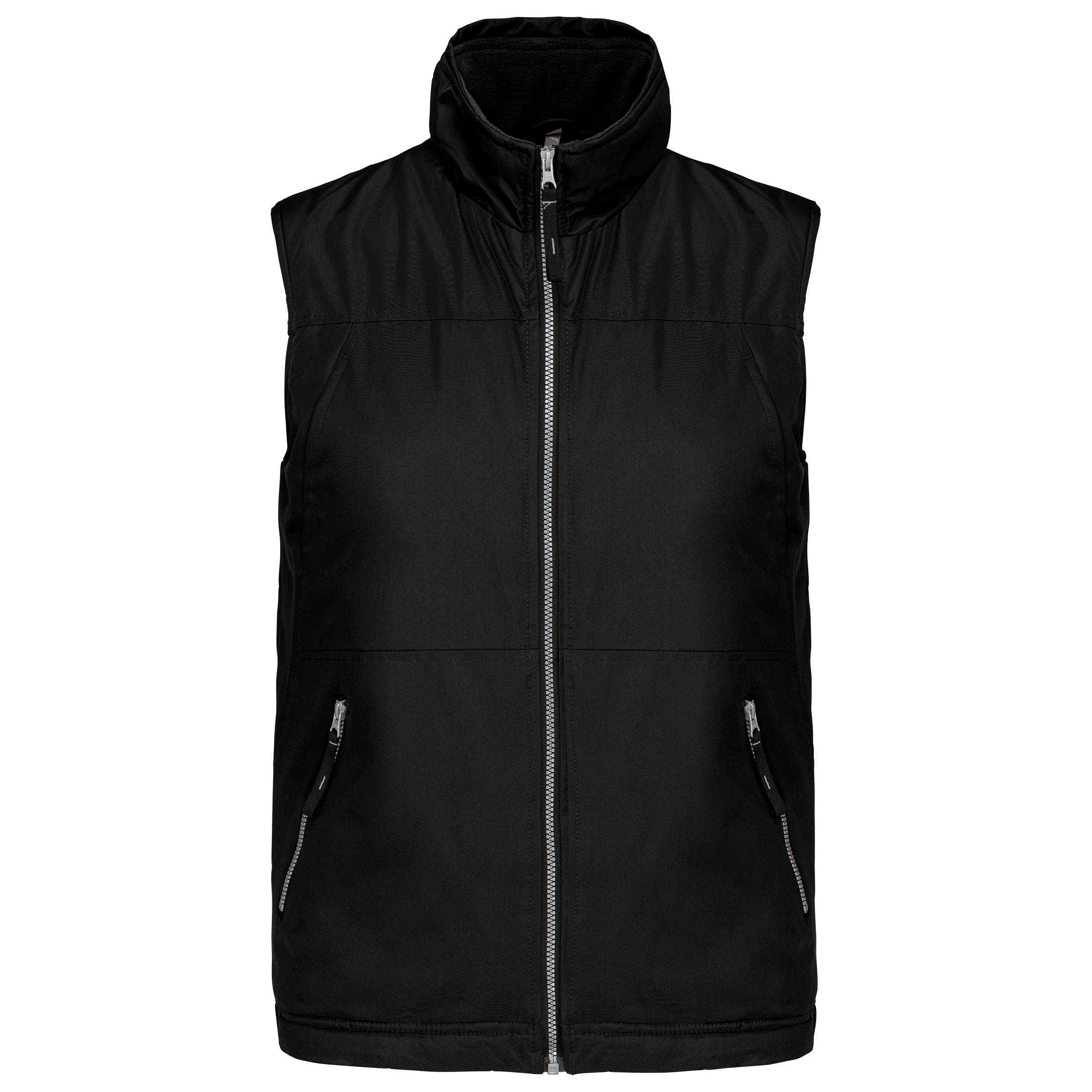 Kariban Met fleece gevoerde bodywarmer heren — Black