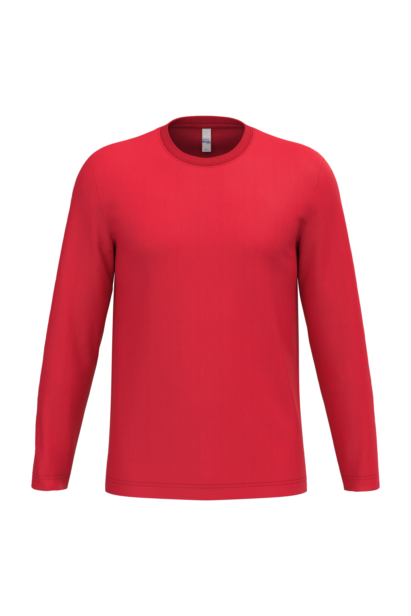 iDeal Basic Brand iDeal150 uniseks T-shirt LSL — Ideal Red