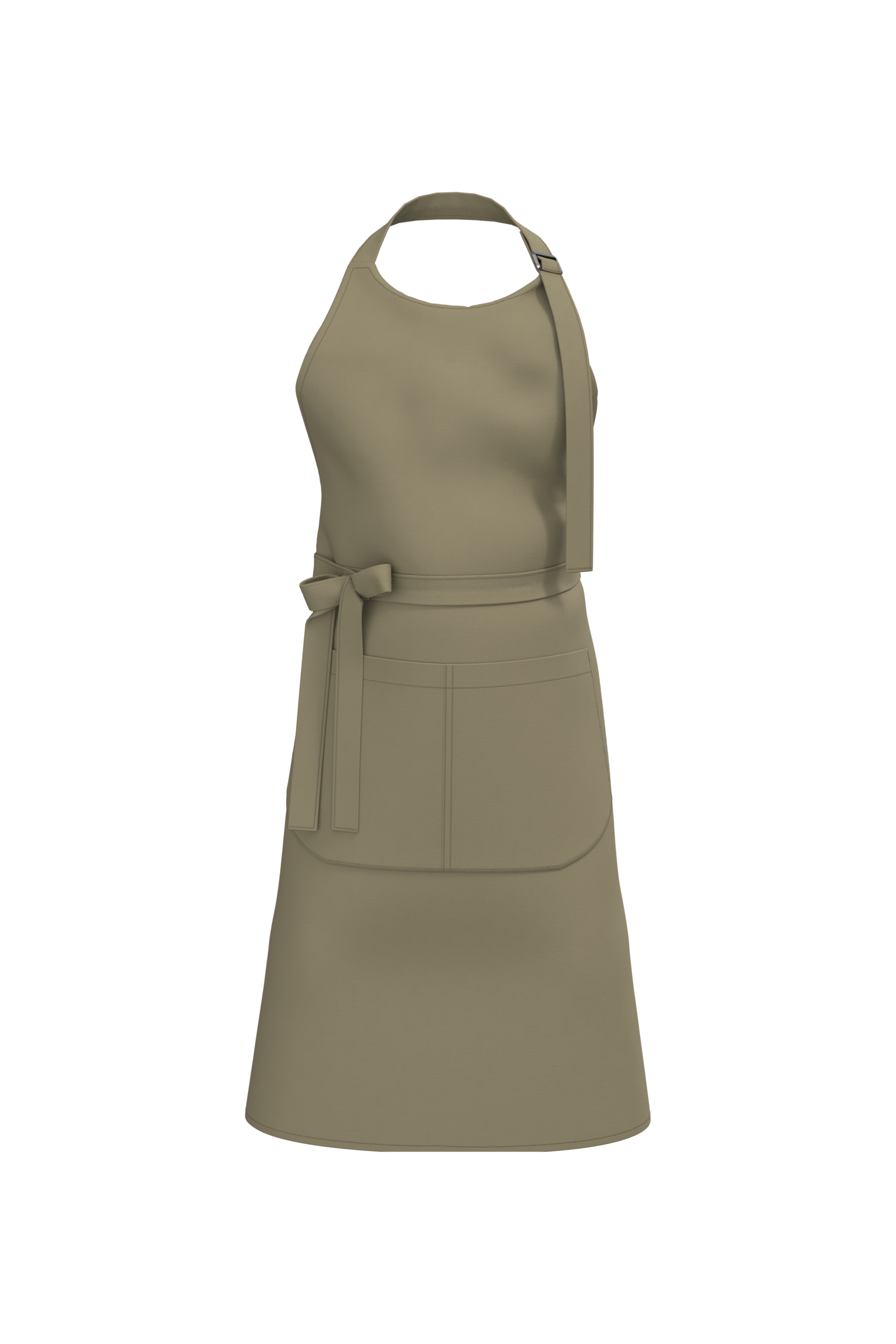 Kariban Schort met zak van biologisch katoen — Light Olive Green