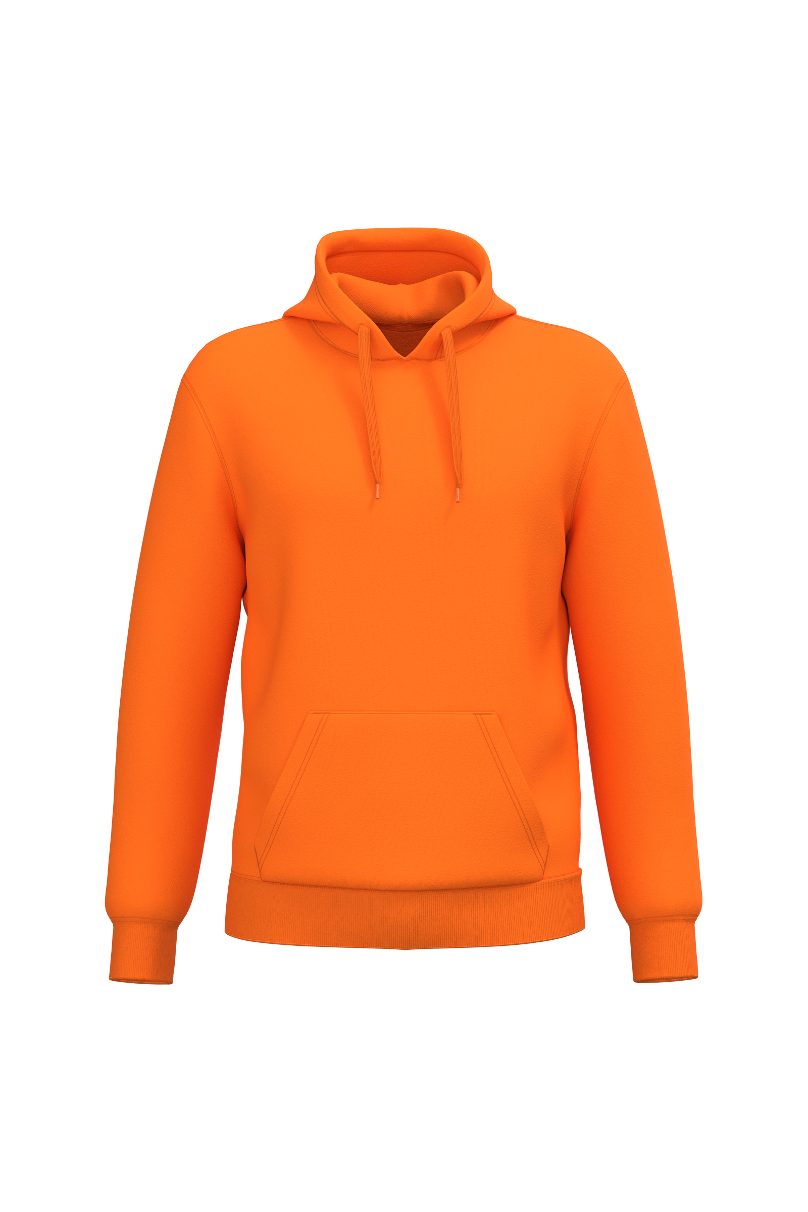 Kariban Gerecyclede uniseks sweater hoodie — Orange