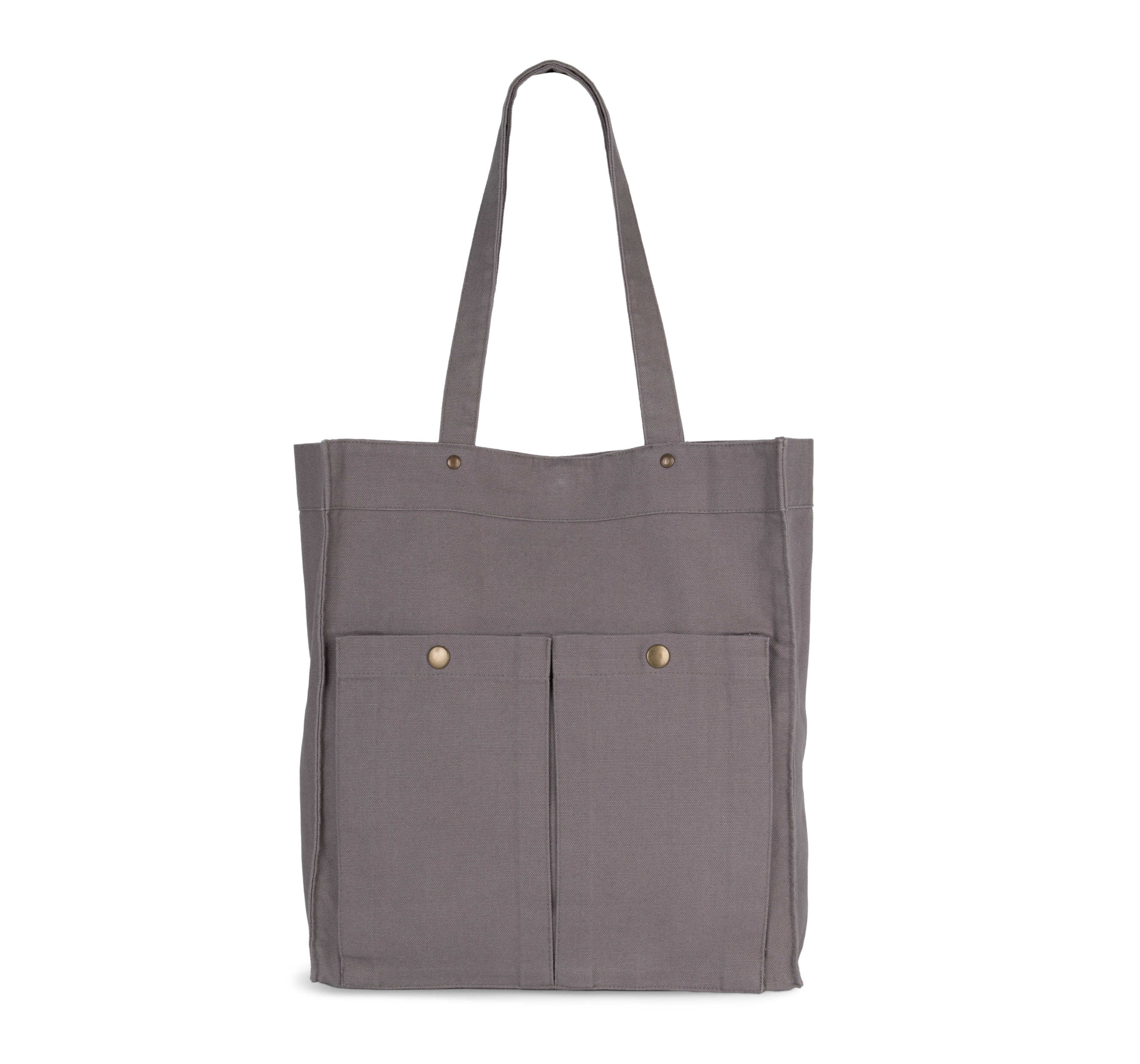Kimood Tas met dubbel voorvak — Washed Steeple Grey