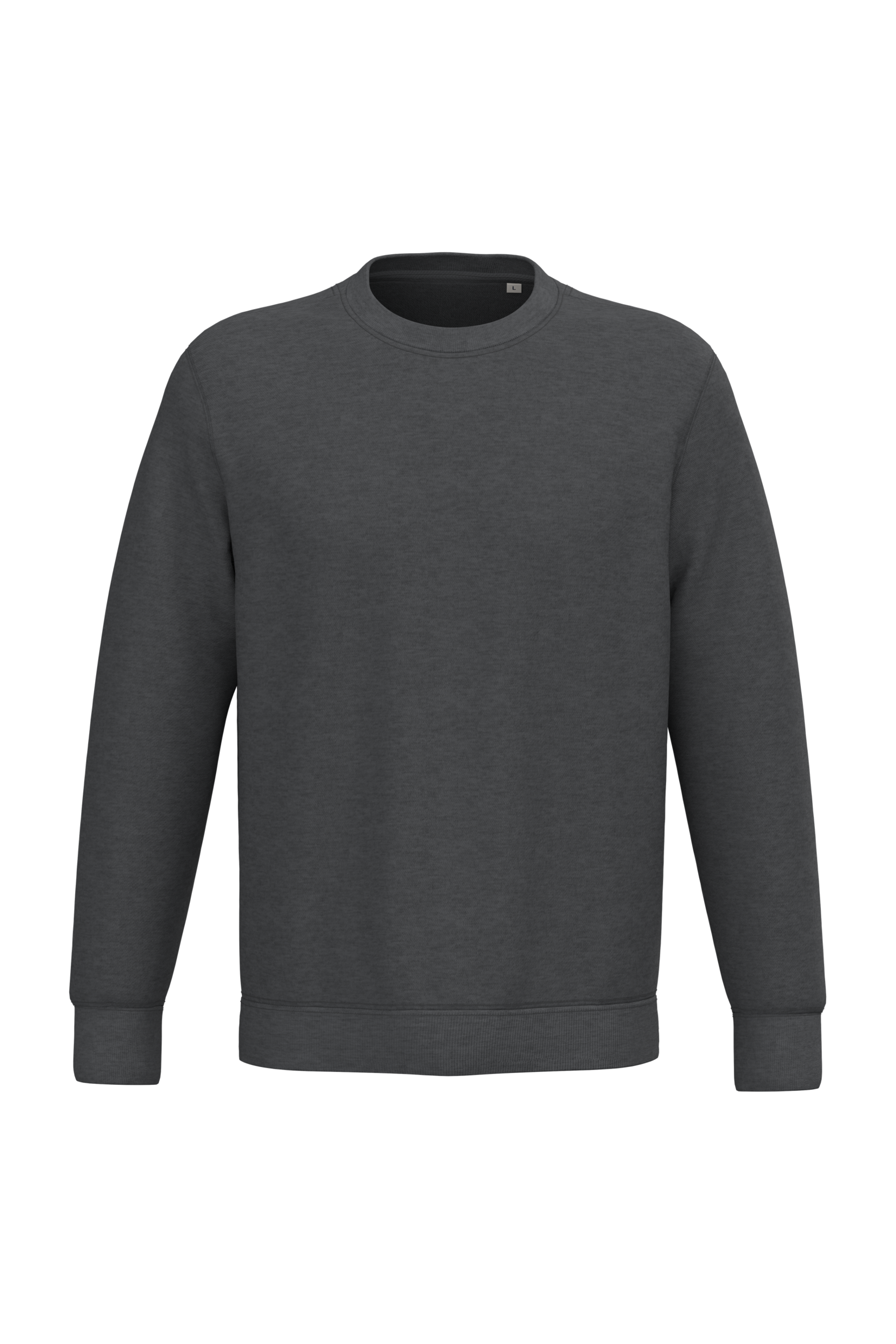 Native Spirit Ecologische uniseks sweater met ronde hals — Volcano Grey Heather