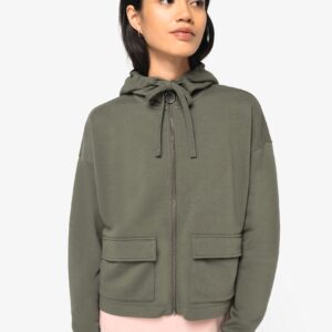 Native Spirit Ecologische sweatvest met capuchon French Terry