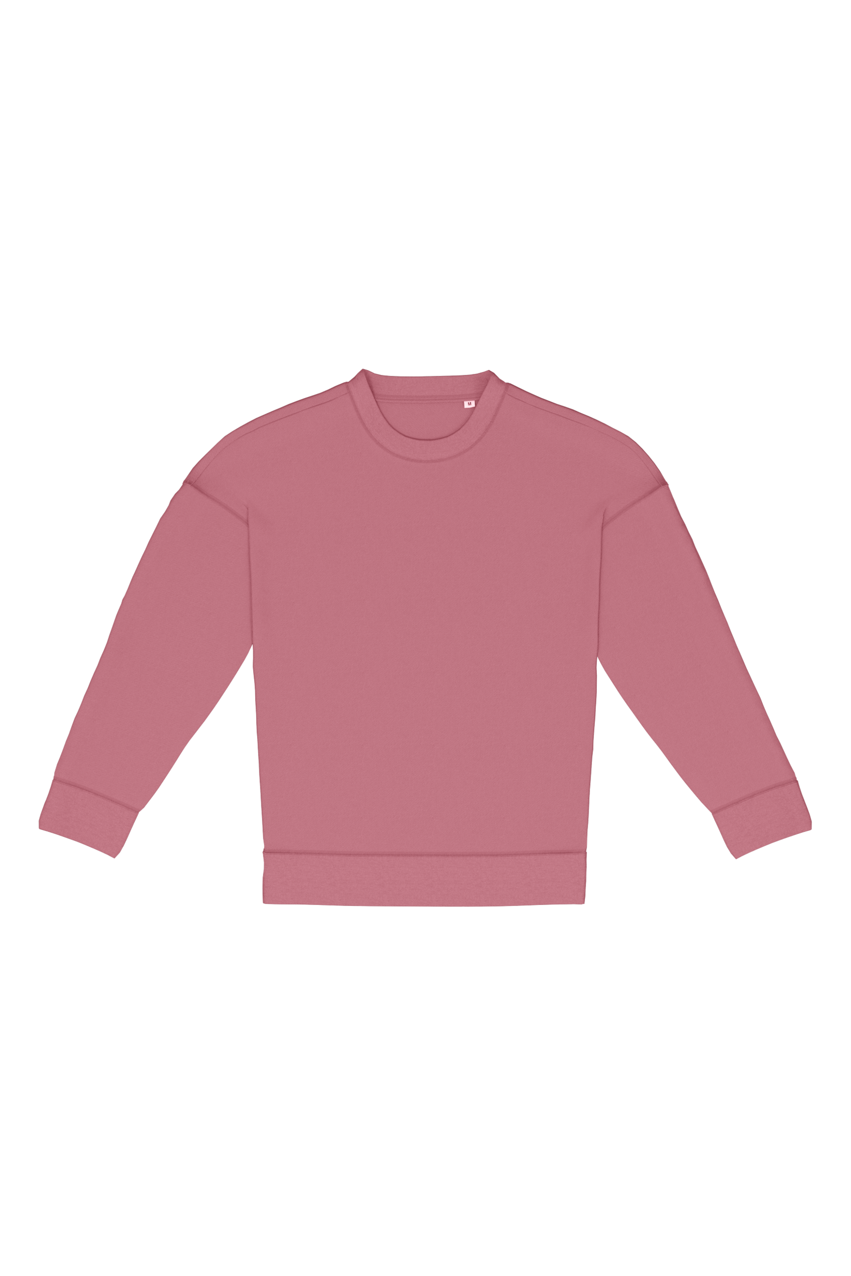 Native Spirit Ecologische dames sweater met ronde hals en verlaagde schouders — Antique Rose