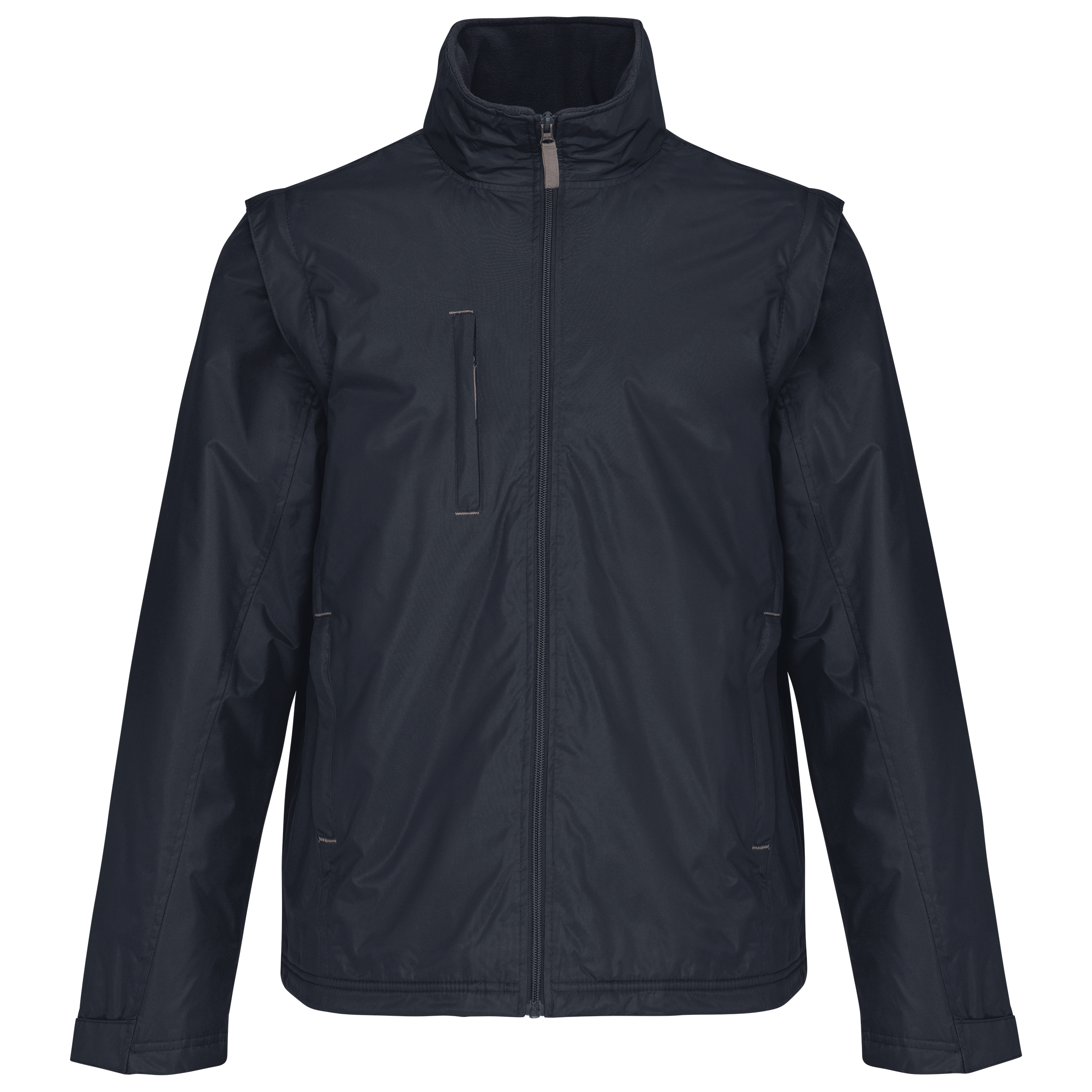 Kariban Herenjack met afneembare mouwen — Navy / Grey