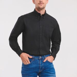 Russell Mens' Long Sleeve Easy Care Oxford Shirt